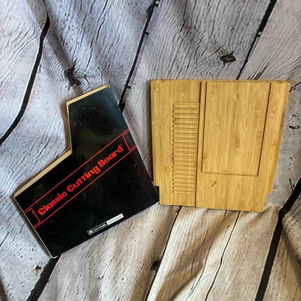 5/$20 Nintendo NES Game Shaped 7"x8" Wood Cutting Board Geek Fuel Exclusive